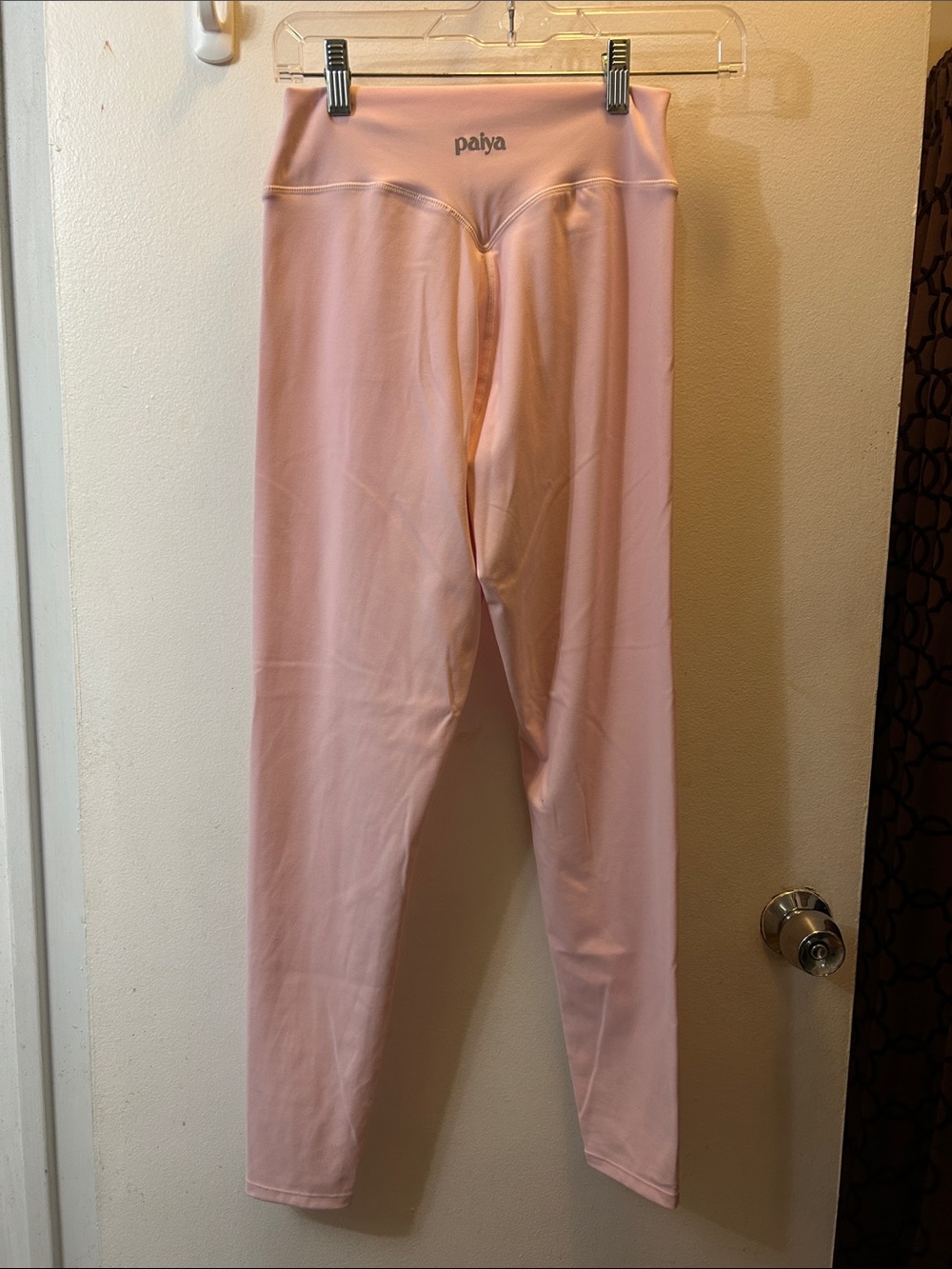 Paiya Pale Pink High-Waist Womens Leggings NWT - Picture 3 of 4